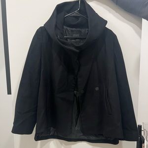 Zara Winter Coat Double Breasted With Hood